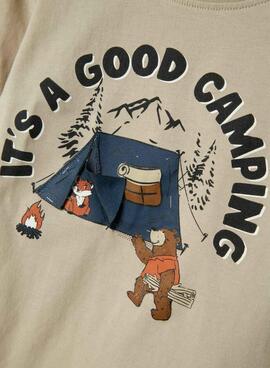 T-Shirt Name It Molen beige für Jungen