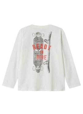 T-shirt Name It Morson weiß für Jungen.