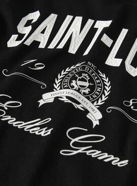 T-shirt Name It Robin schwarz und weiß für Jungen.