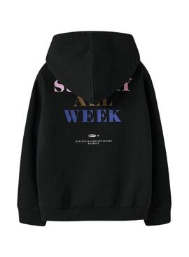 Sweatshirt Name It Fofina schwarz für Mädchen