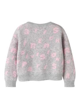 Pullover Name It Foline grau für Mädchen.