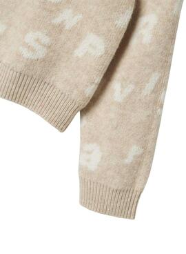 Pullover Name It Foline beige für Mädchen.