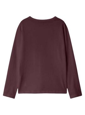 T-shirt Name It Foslina burgundy für Mädchen