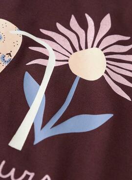 T-shirt Name It Foslina burgundy für Mädchen