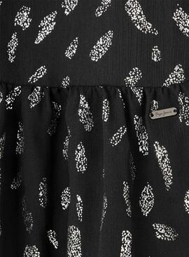 Kleid Pepe Jeans Zizy Schwarz für Mädchen.