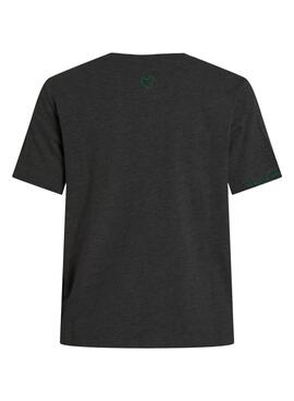 T-Shirt Vila Videddy dunkelgrau für Damen