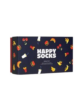 Geschenk-Set Happy Socks drei Paar für Damen und Herren.