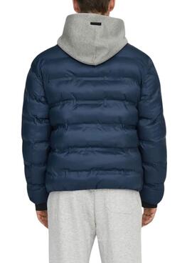 Jacke Only and Sons Union gepolsterte Marinejacke für Herren