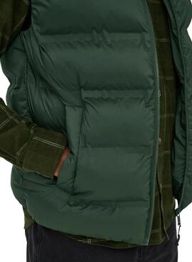 Weste Only and Sons Union in grün mit Steppmuster für Herren