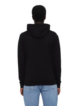 Jacke Emporio Armani EA7 schwarz und gold mit Kapuze für Herren