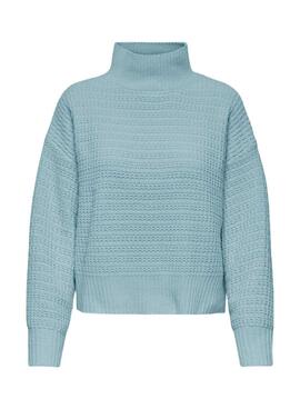 Rollkragenpullover Only Globus in Blau für Damen