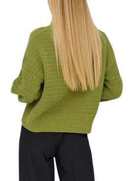 Nur Globus Jersey Rollkragenpullover in Grün für Damen.