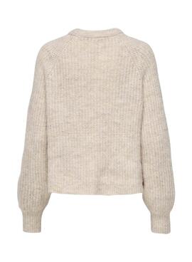 Pullover Only Gila beige für Damen.