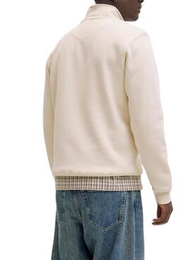 Sweatshirt Jack and Jones Bleecker beige für Herren