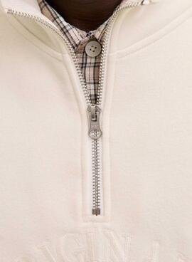 Sweatshirt Jack and Jones Bleecker beige für Herren