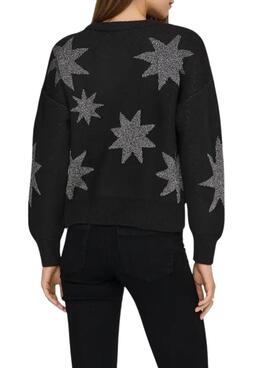 Pullover Only Rosie Glitter schwarz für Damen