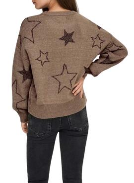 Pullover Only Rosie Glitter Toasted für Damen.