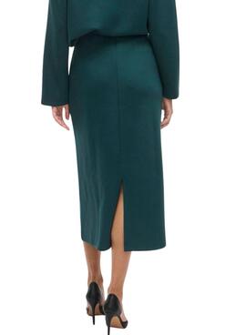 Rock Vila Visiffi Midi in Grün für Damen.