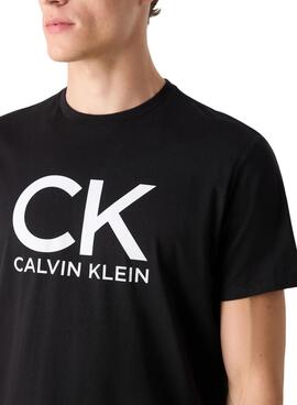 T-Shirt Calvin Klein Graphic in Schwarz für Herren