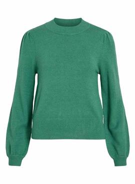 Vila Viril Schildkröten-Grüner Pullover für Damen