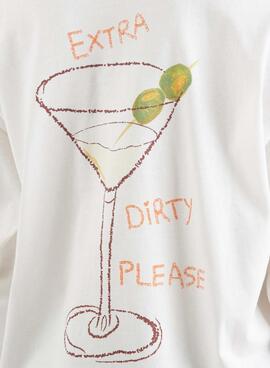 Langarmshirt Only Vivvi in Weiß für Damen.