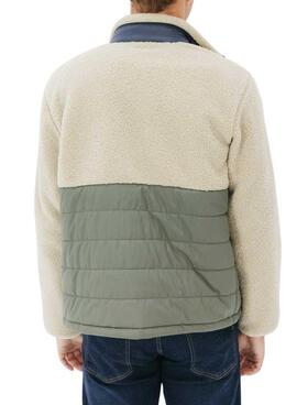 Jacke El Pulpo aus Nylon und Lammfellkombination, Estland für Herren.