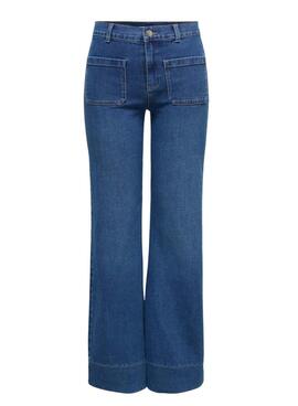 Hose Jeans Only Cypress mit ausgestellten Taschen für Damen