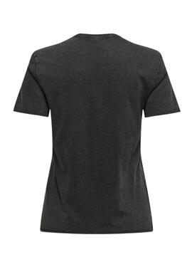 T-Shirt Only Lucy Regular Schwarz für Damen