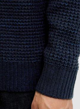Marineblaues Pullover Jack and Jones Global für Herren.