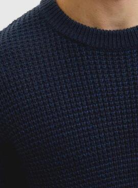 Marineblaues Pullover Jack and Jones Global für Herren.