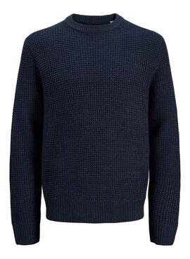 Marineblaues Pullover Jack and Jones Global für Herren.