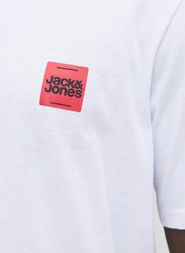 T-Shirt Jack and Jones Brandy weiß für Herren.