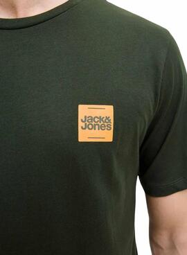 T-Shirt Jack and Jones Brandy grün für Herren