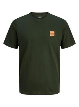 T-Shirt Jack and Jones Brandy grün für Herren