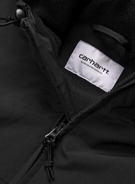 Carhartt Segeljacke mit Kapuze in Schwarz für Herren.