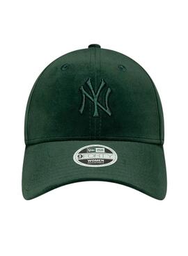 Kappe New Era Velour 9FORTY New York Yankees Grün für Damen.