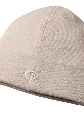 Mütze Calvin Klein Logo CK beige für Herren