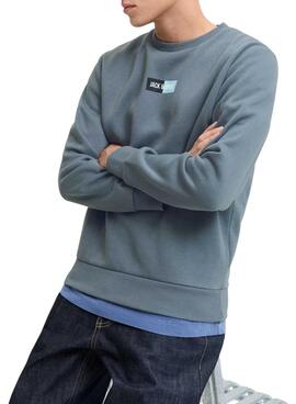 Kapuzenpullover Jack and Jones Pam grau für Herren