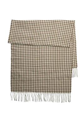 Schal Pieces Fernanda Karomuster Kamel für Damen.