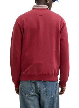 Sweatshirt Jack and Jones Bleecker rot für Herren