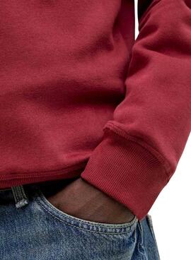 Sweatshirt Jack and Jones Bleecker rot für Herren