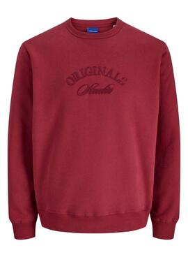 Sweatshirt Jack and Jones Bleecker rot für Herren