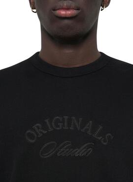 Sweatshirt Jack and Jones Bleecker schwarz für Herren