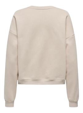 Only Elisanna beige Damen Kapuzenpullover