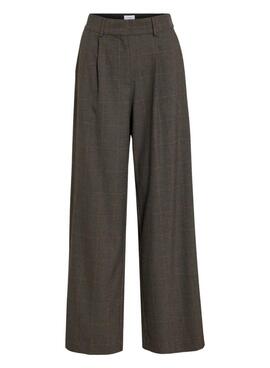 Hose Vila Vifalte karierte für Damen