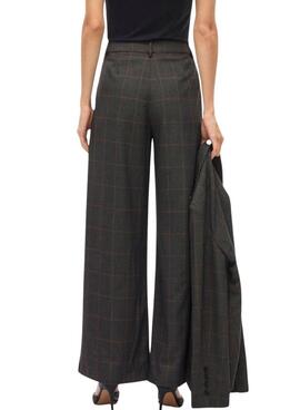 Hose Vila Vifalte karierte für Damen