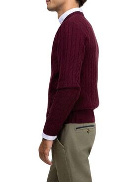 Pullover El Ganso von Ochos kastanienbraun für Herren