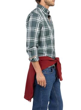 Hemd El Ganso kariertes Brit in Grün für Herren