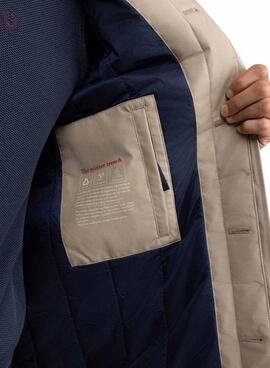 Trenchcoat El Ganso beige acolchada para hombre