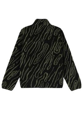 Fleece-Jacke Dickies Mount Hope mit schwarzem Muster für Herren.